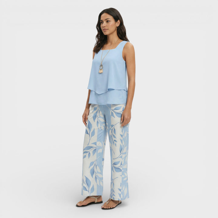 Conjunto Mujer Top Y Pantalón