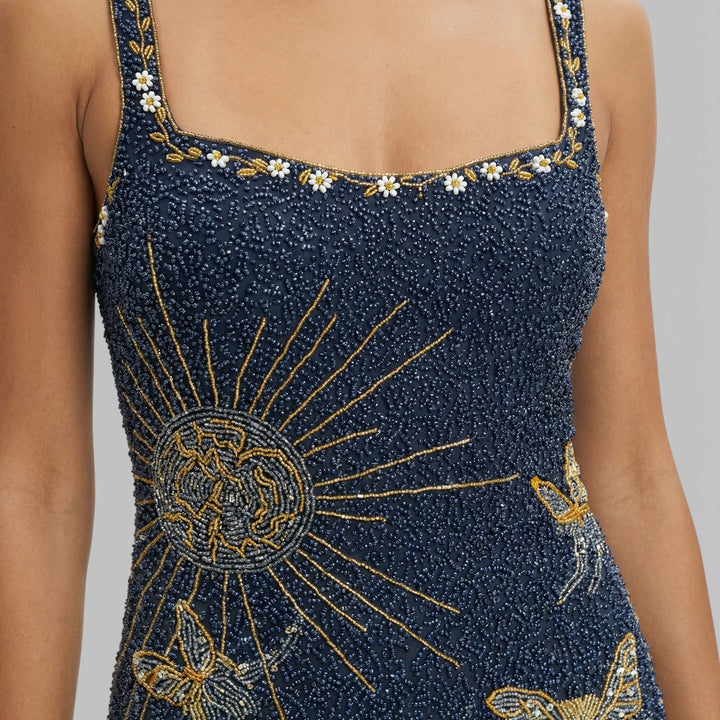 Vestido Mini Brillante Fiesta Mujer