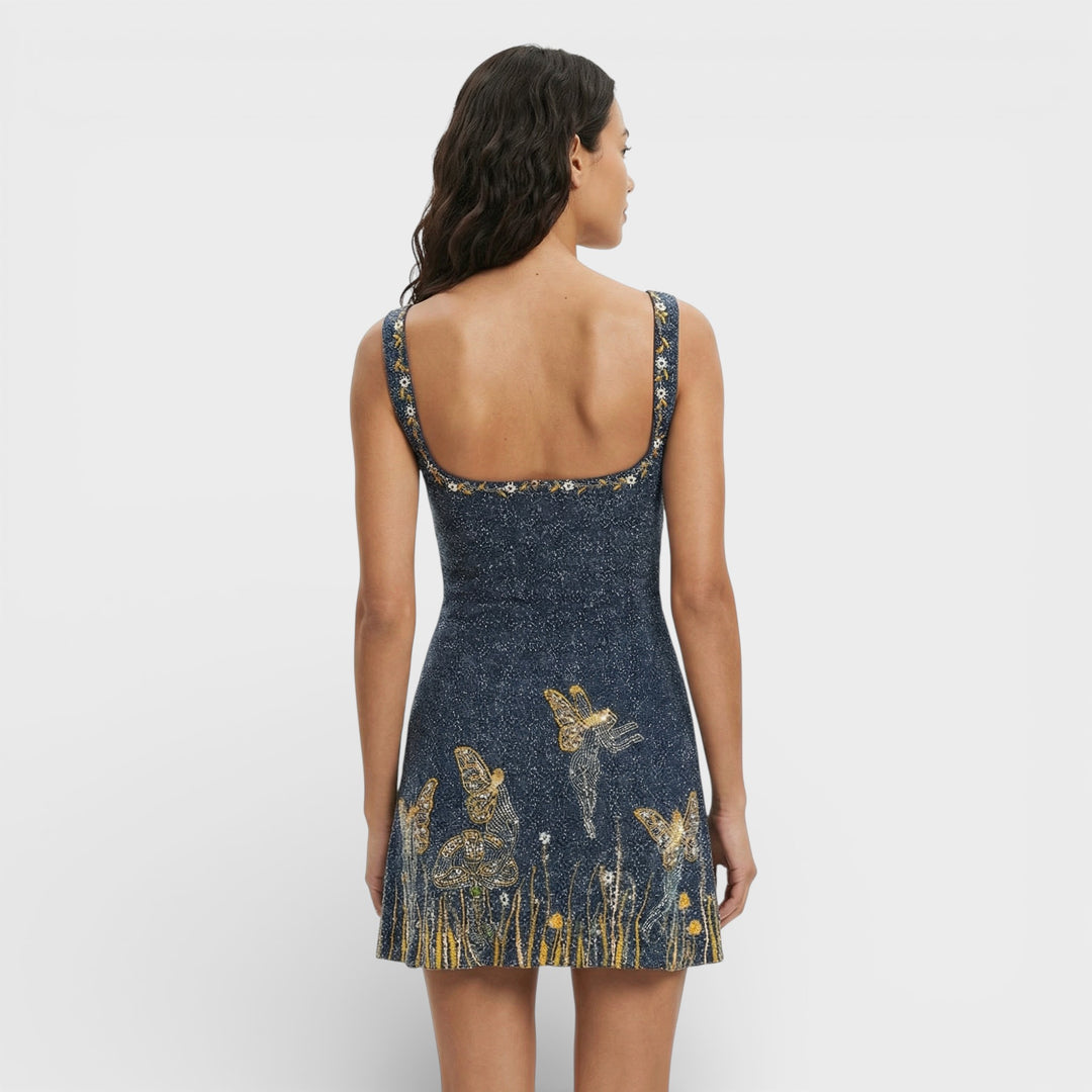 Vestido Mini Brillante Fiesta Mujer