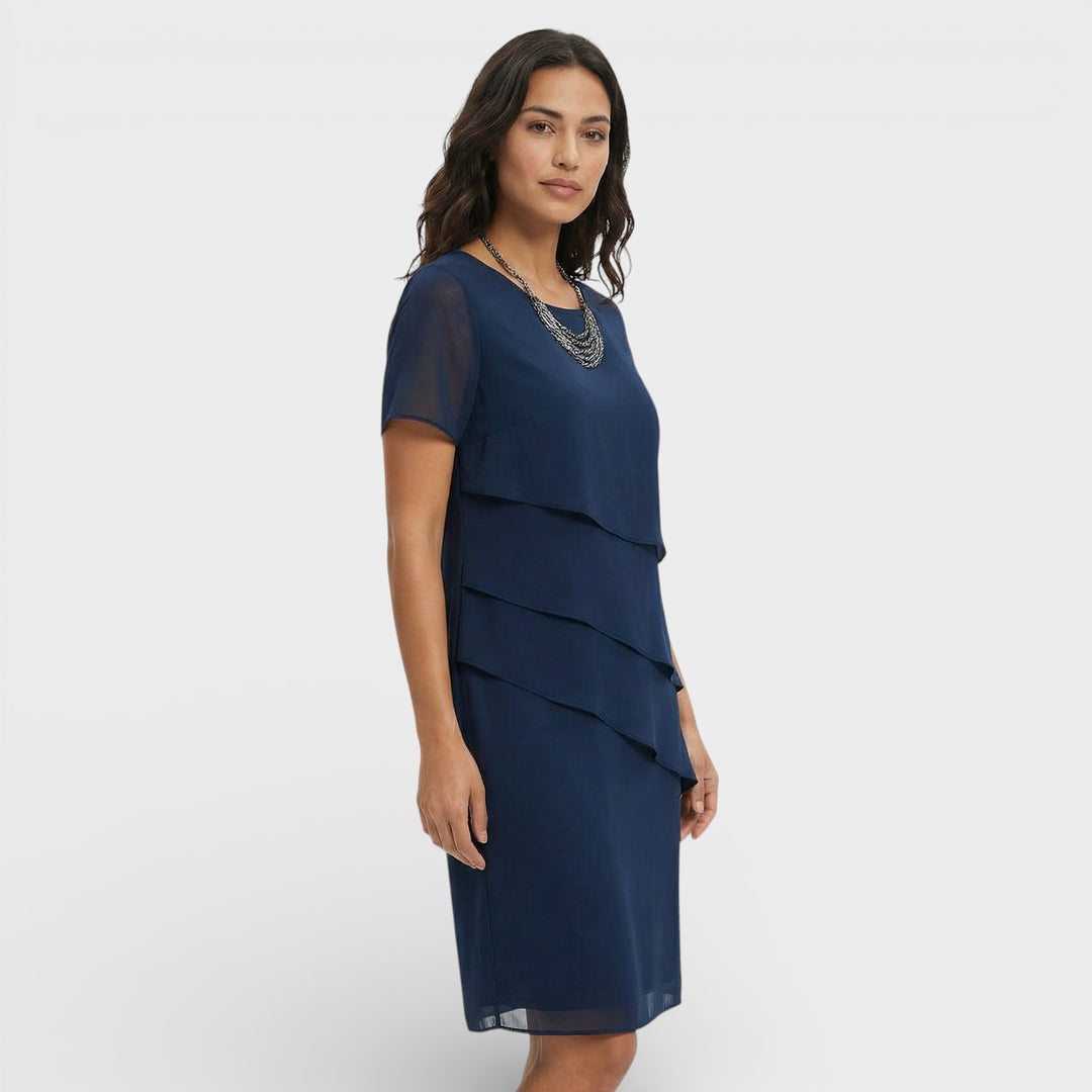 Vestido Capas Invitada Boda