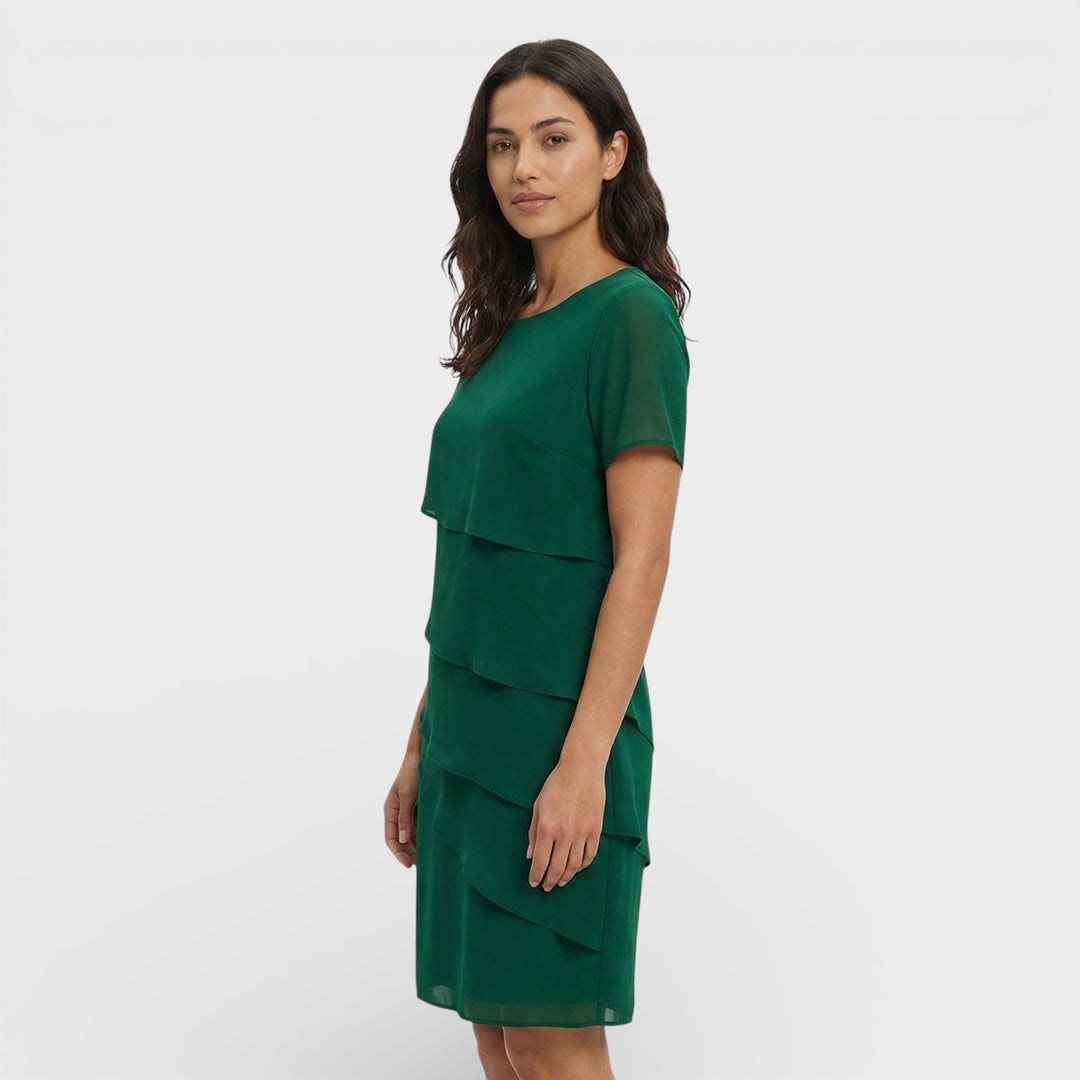 Vestido Capas Invitada Boda