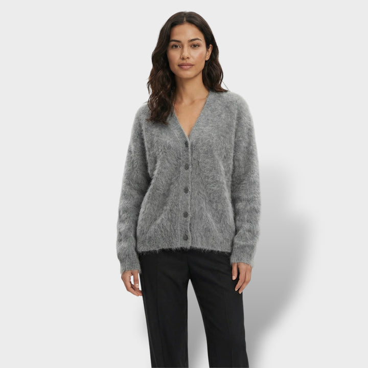 Cárdigan Oversize Cuello En V Botones