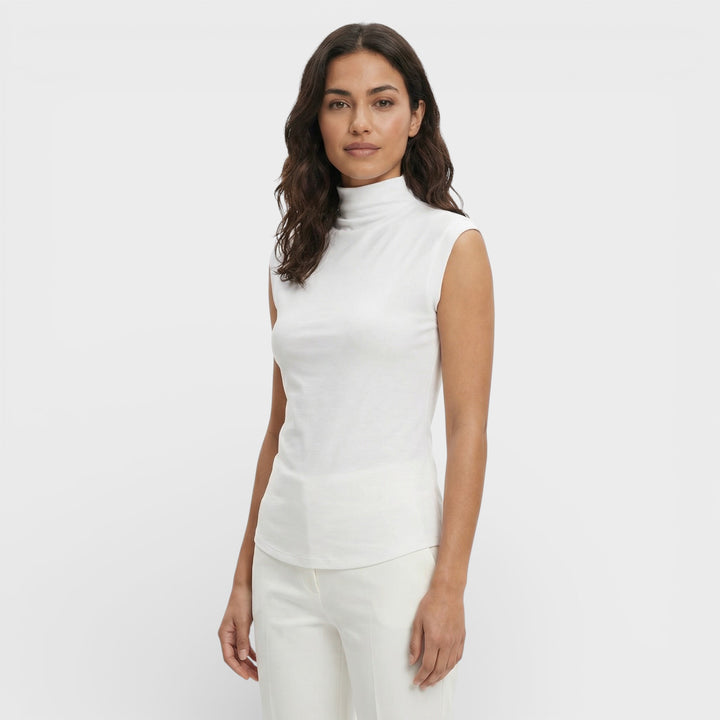 Top Ajustado Cuello Alto Mujer