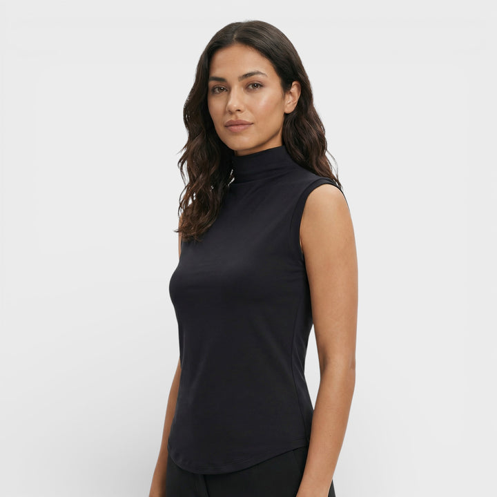 Top Ajustado Cuello Alto Mujer