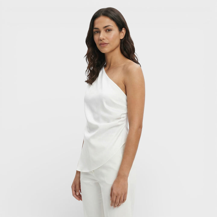 Top Asimétrico Hombros Descubiertos Mujer