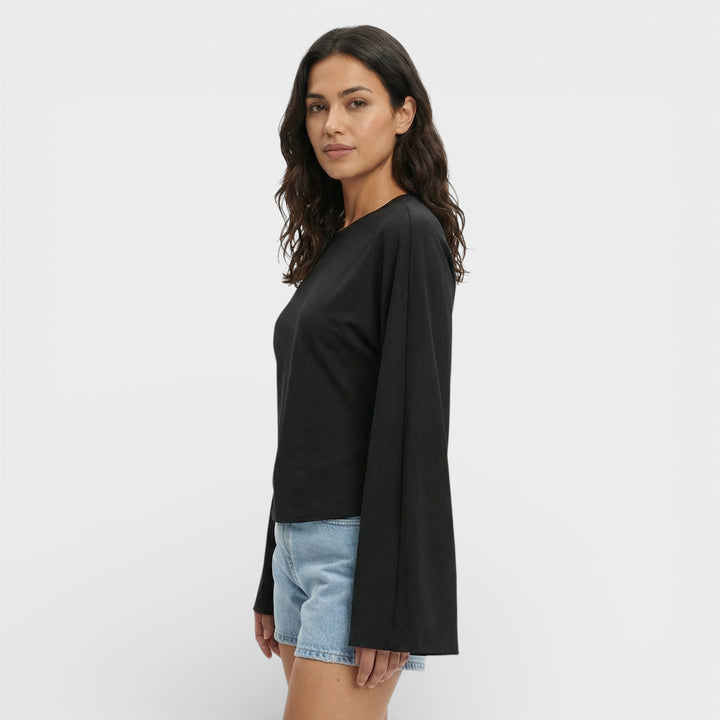 Top Ajustado Manga Larga Mujer