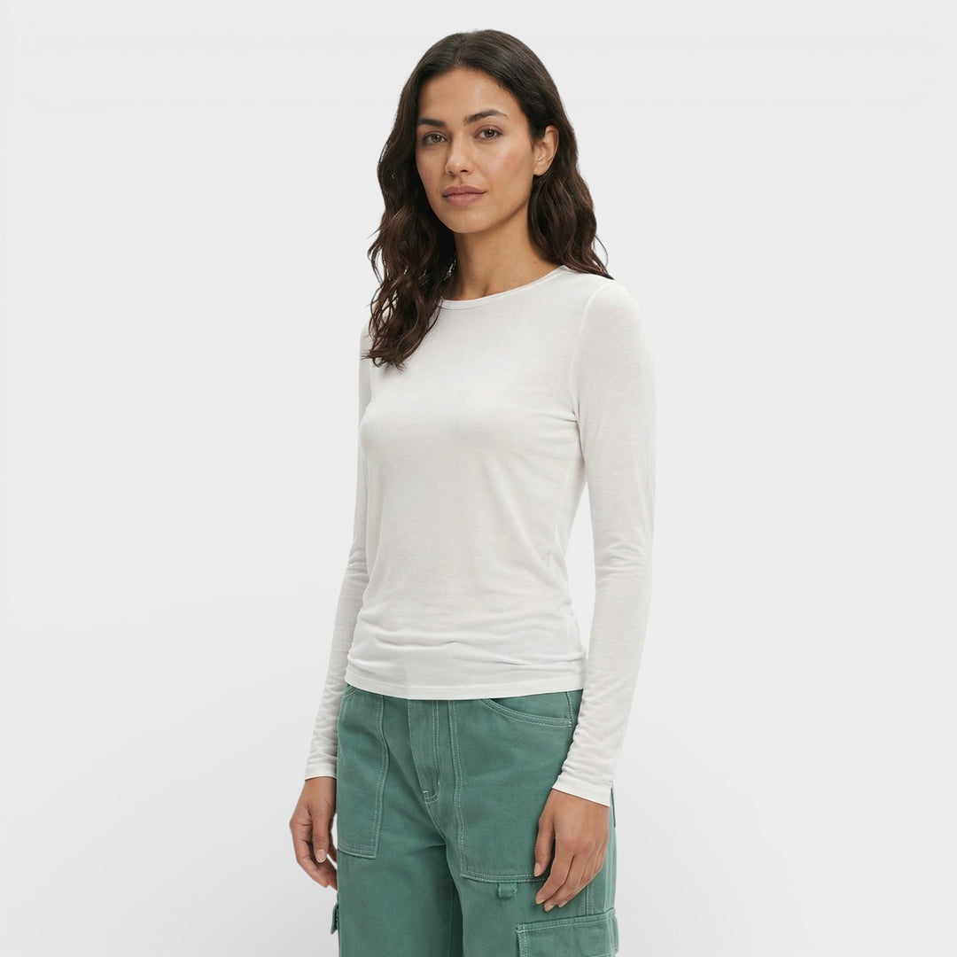 Camiseta Ajustada Manga Larga Mujer