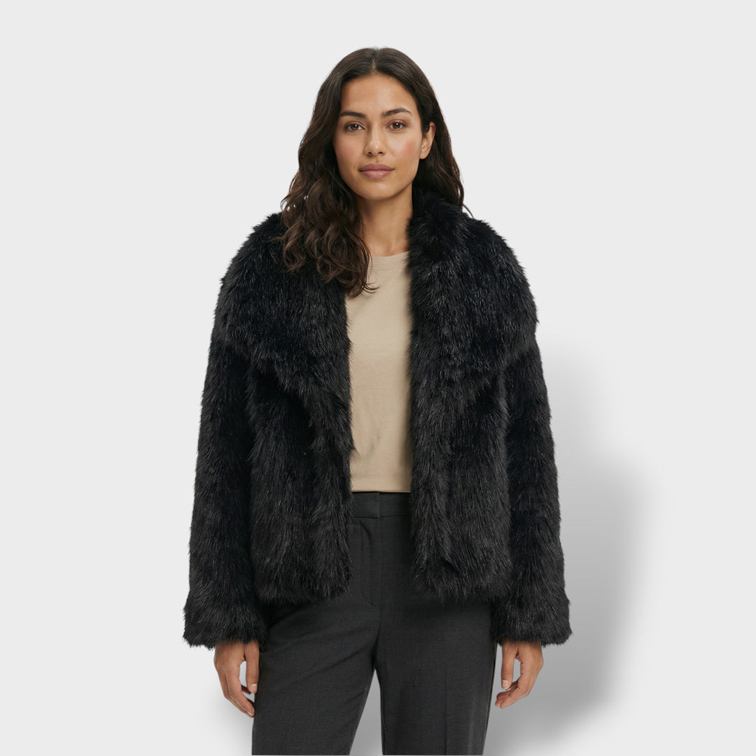 Chaqueta de Pelo Sintético de Lujo Mujer