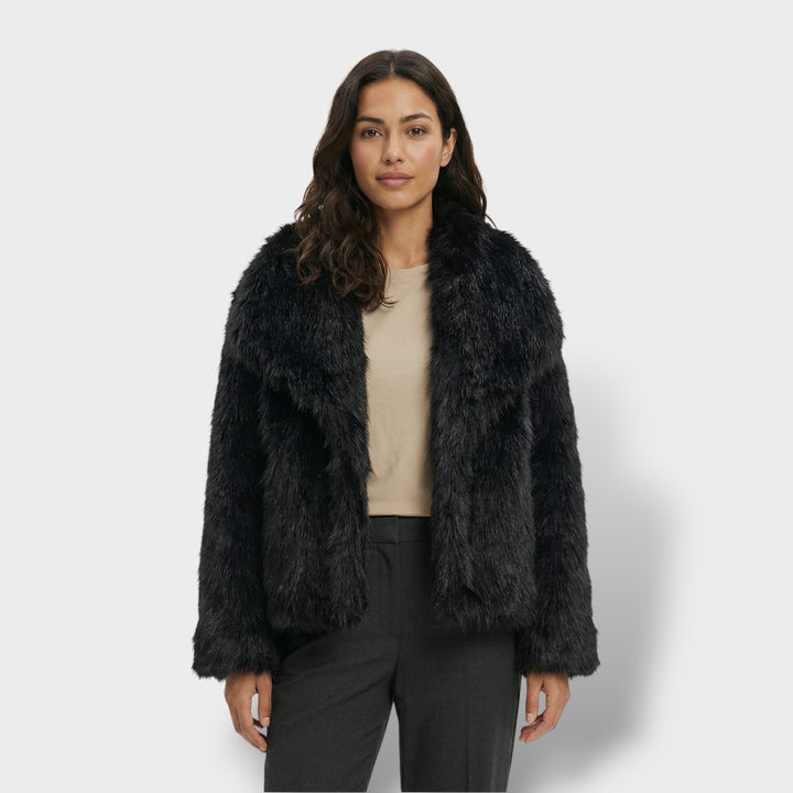 Chaqueta de Pelo Sintético de Lujo Mujer