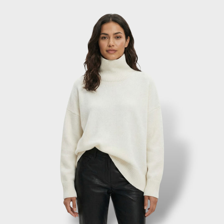 Suéter de Cuello Alto Elegante Mujer