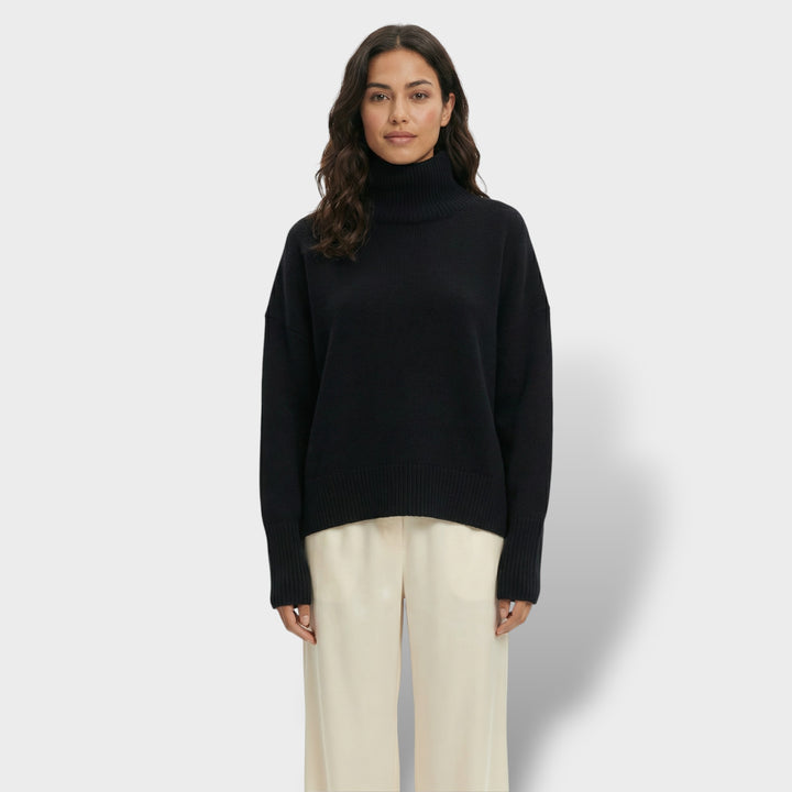 Suéter de Cuello Alto Elegante Mujer