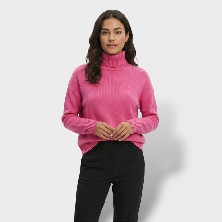 Suéter de Cuello Alto Elegante Mujer