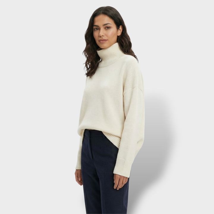 Suéter de Cuello Alto Elegante Mujer