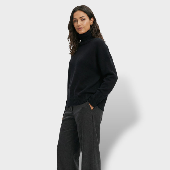 Suéter de Cuello Alto Elegante Mujer