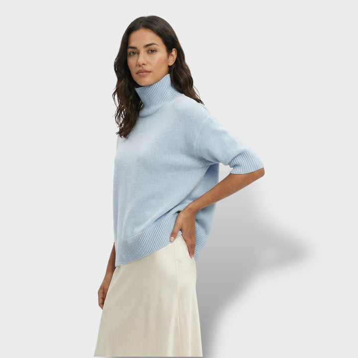 Suéter de Cuello Alto Elegante Mujer