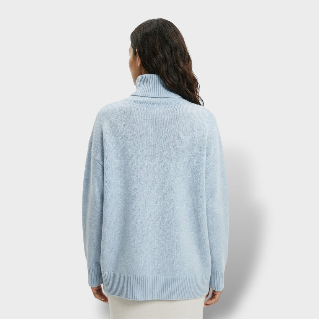 Suéter de Cuello Alto Elegante Mujer