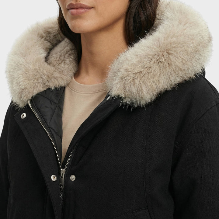 Abrigo de Invierno con Capucha Mujer