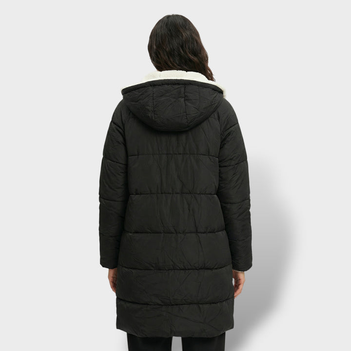 Abrigo Largo Acolchado Mujer Invierno