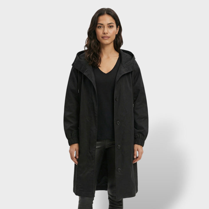 Gabardina Trench Impermeable Beige Mujer