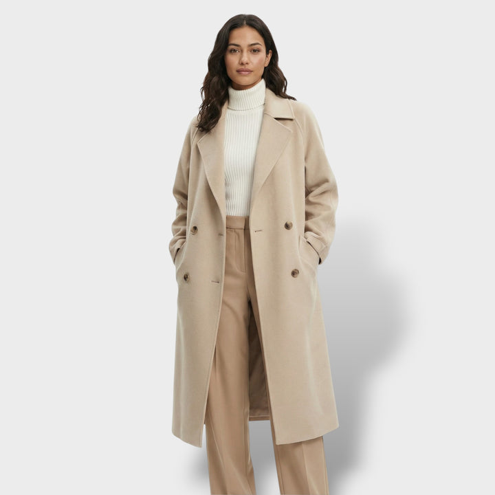 Abrigo Largo de Lana Mujer