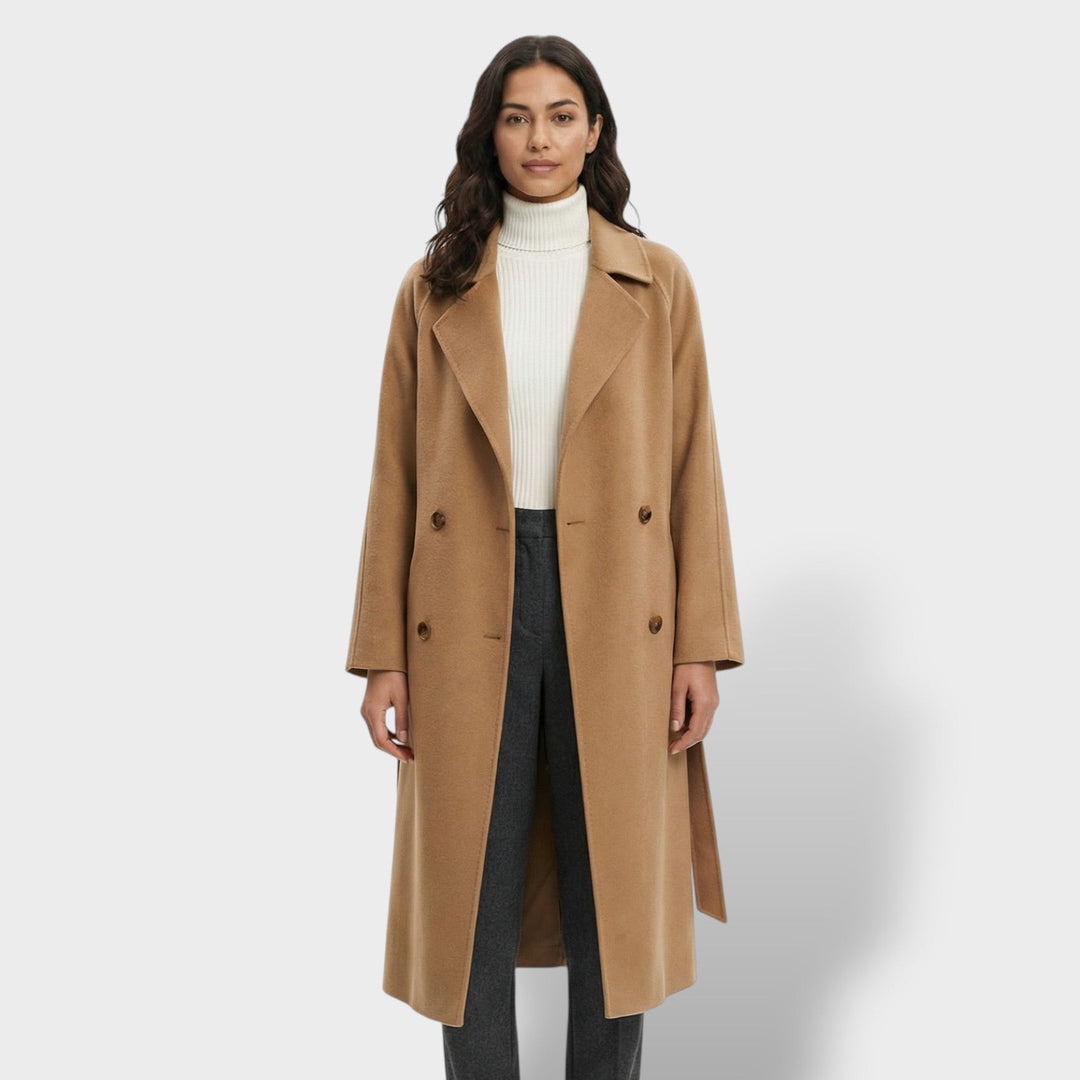 Abrigo Largo de Lana Mujer