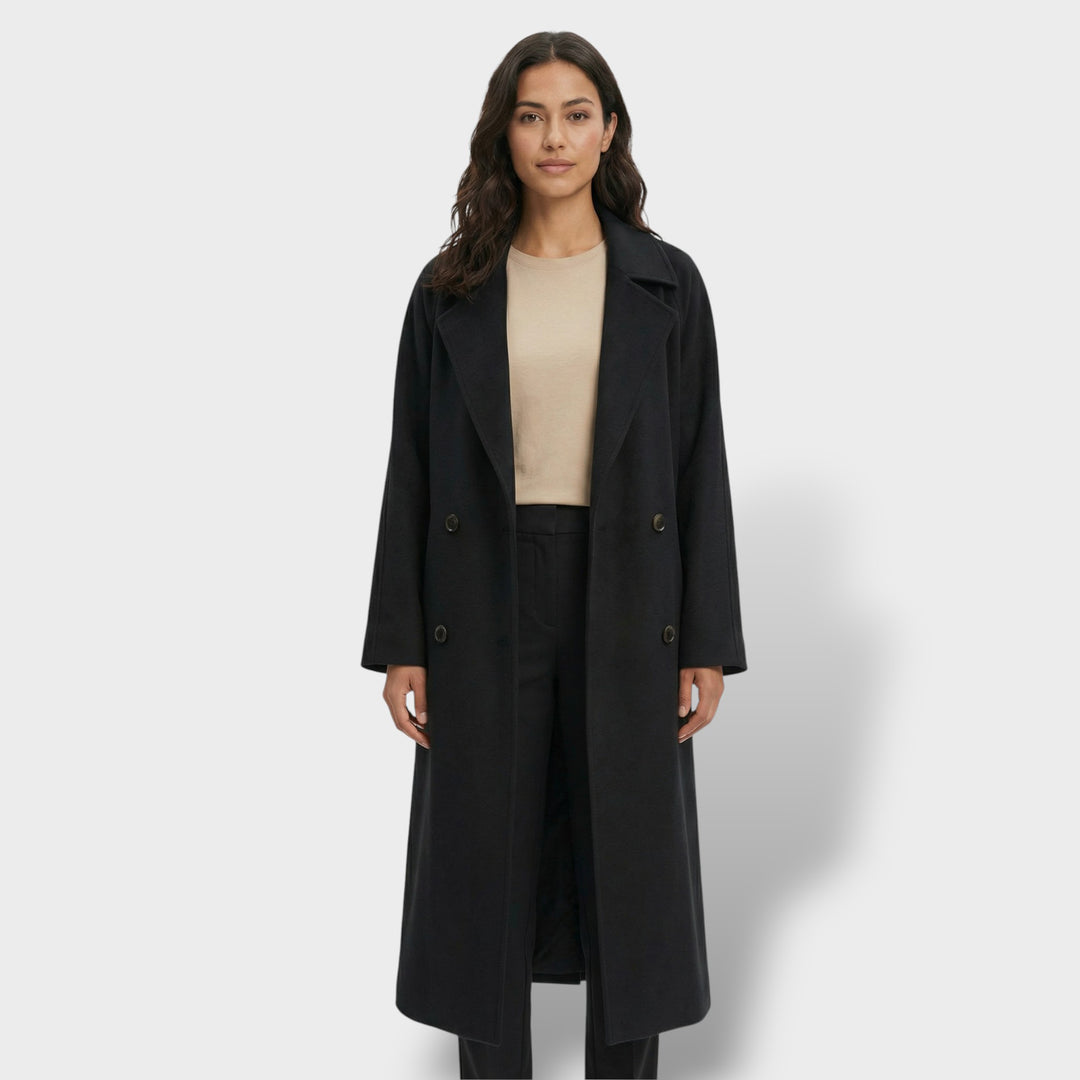 Abrigo Largo de Lana Mujer