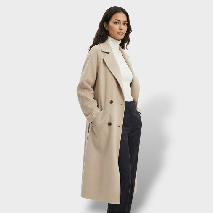 Abrigo Largo de Lana Mujer