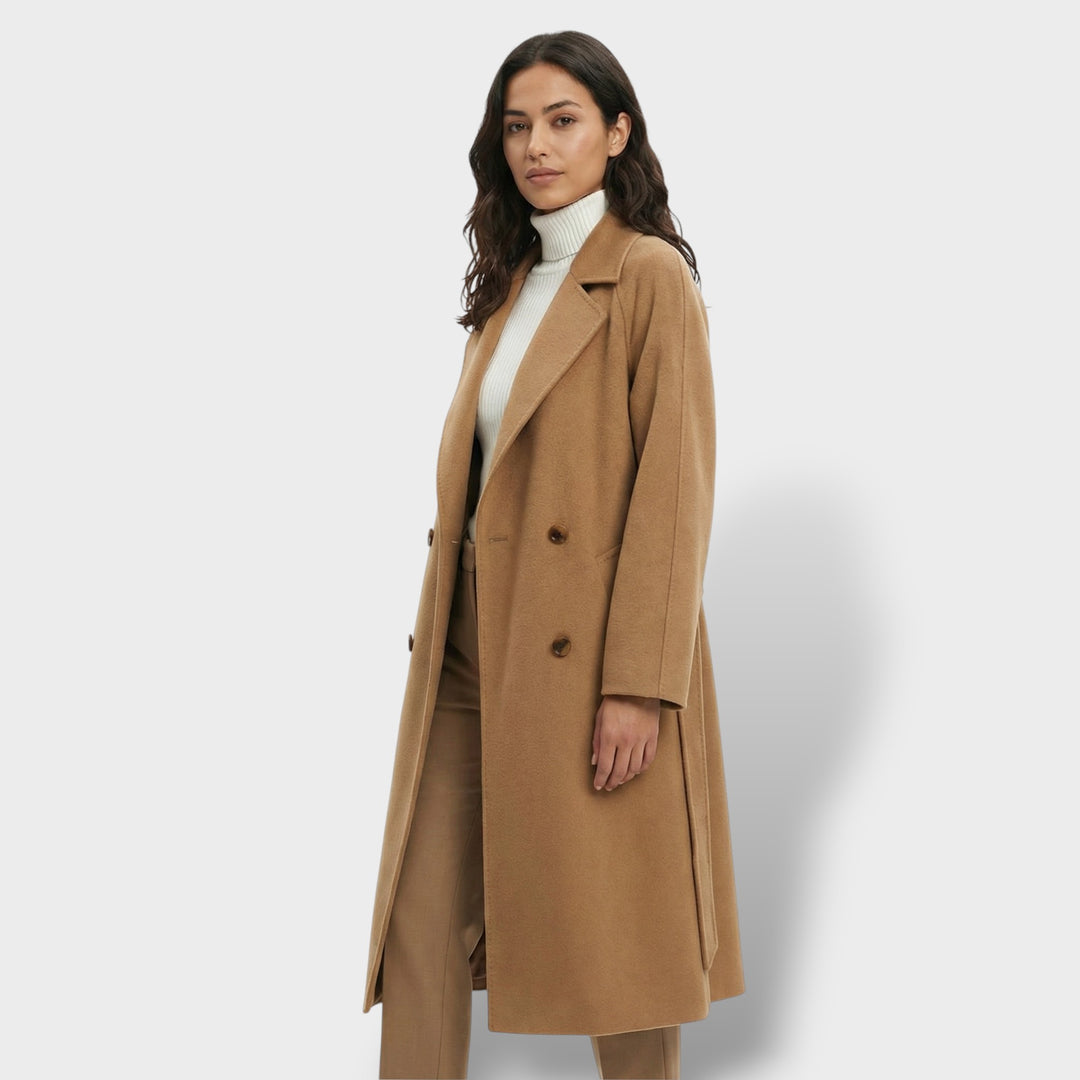 Abrigo Largo de Lana Mujer