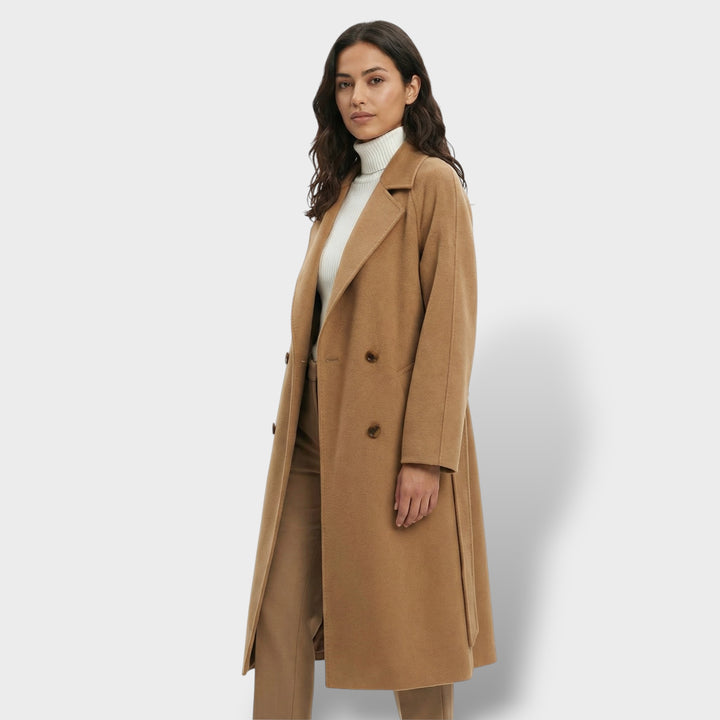 Abrigo Largo de Lana Mujer