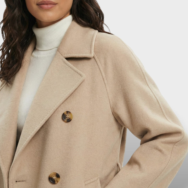 Abrigo Largo de Lana Mujer