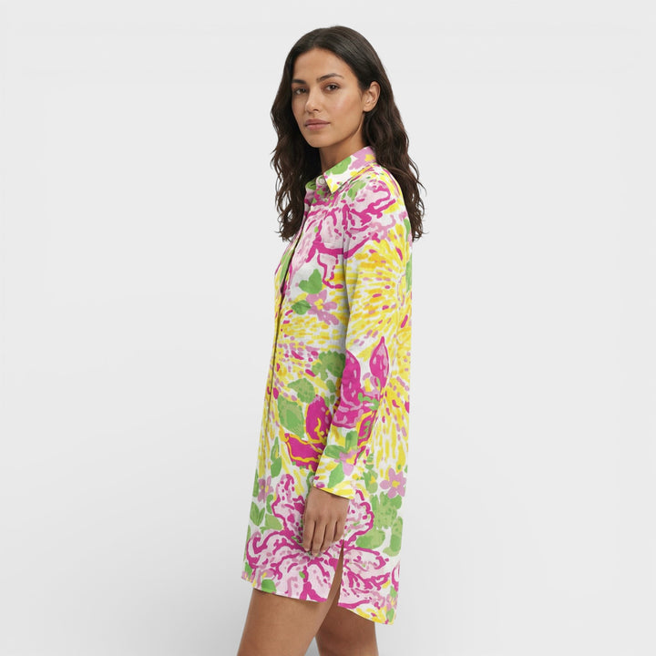 Vestido Camisero Largo Mujer Botones