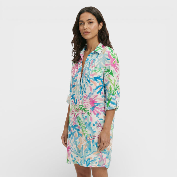 Vestido Camisero Largo Mujer Botones