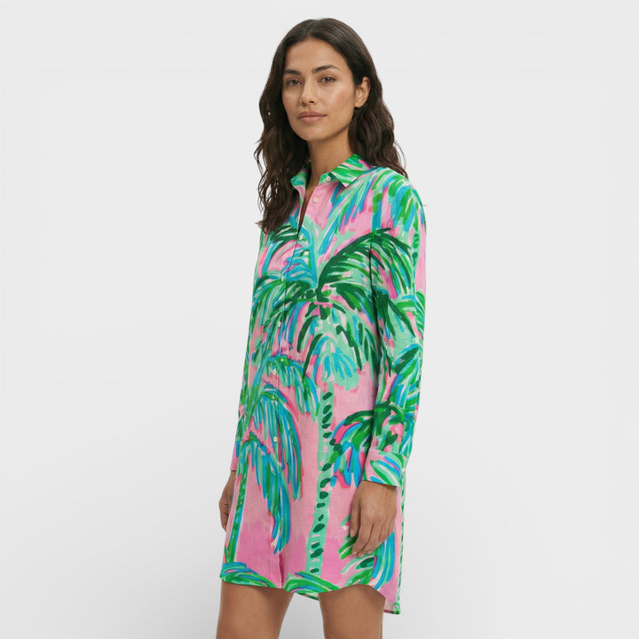 Vestido Camisero Largo Mujer Botones