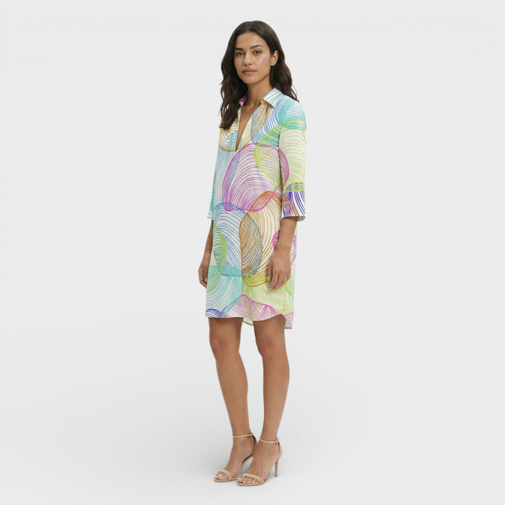 Vestido Camisero Largo Mujer Botones