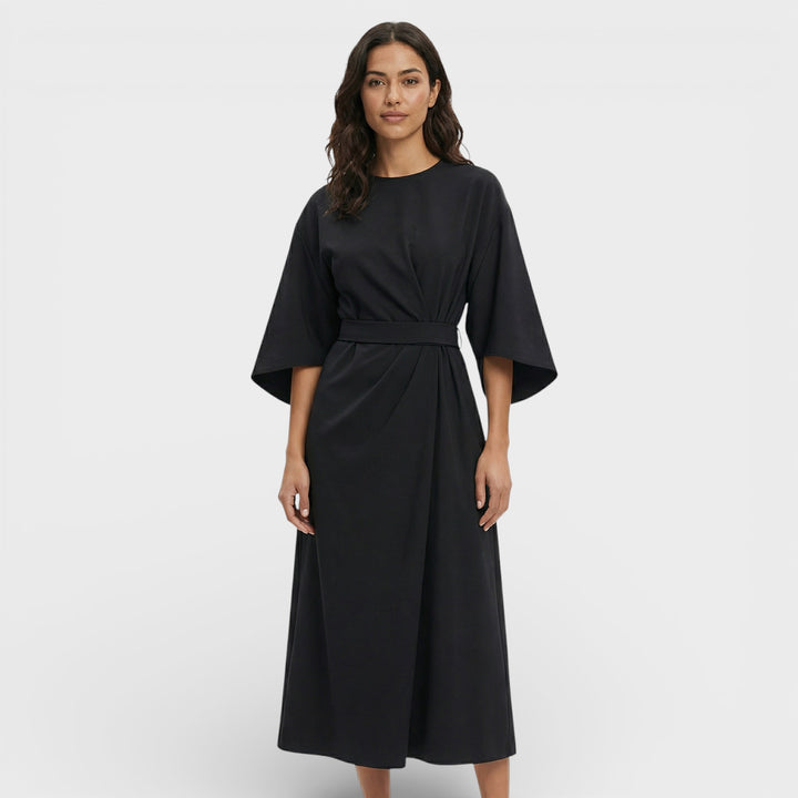 Vestido Elegante Mangas Farol