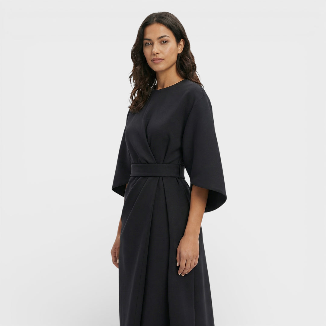 Vestido Elegante Mangas Farol