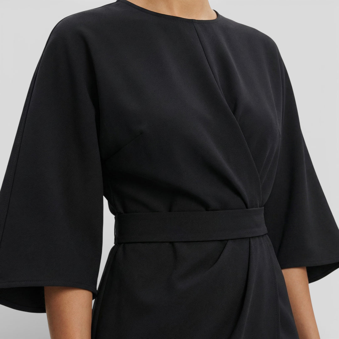 Vestido Elegante Mangas Farol