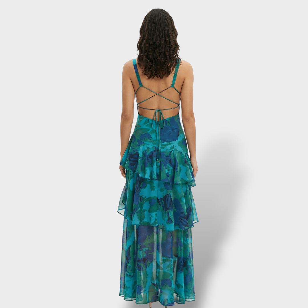 Vestido Largo Elegante Escote V