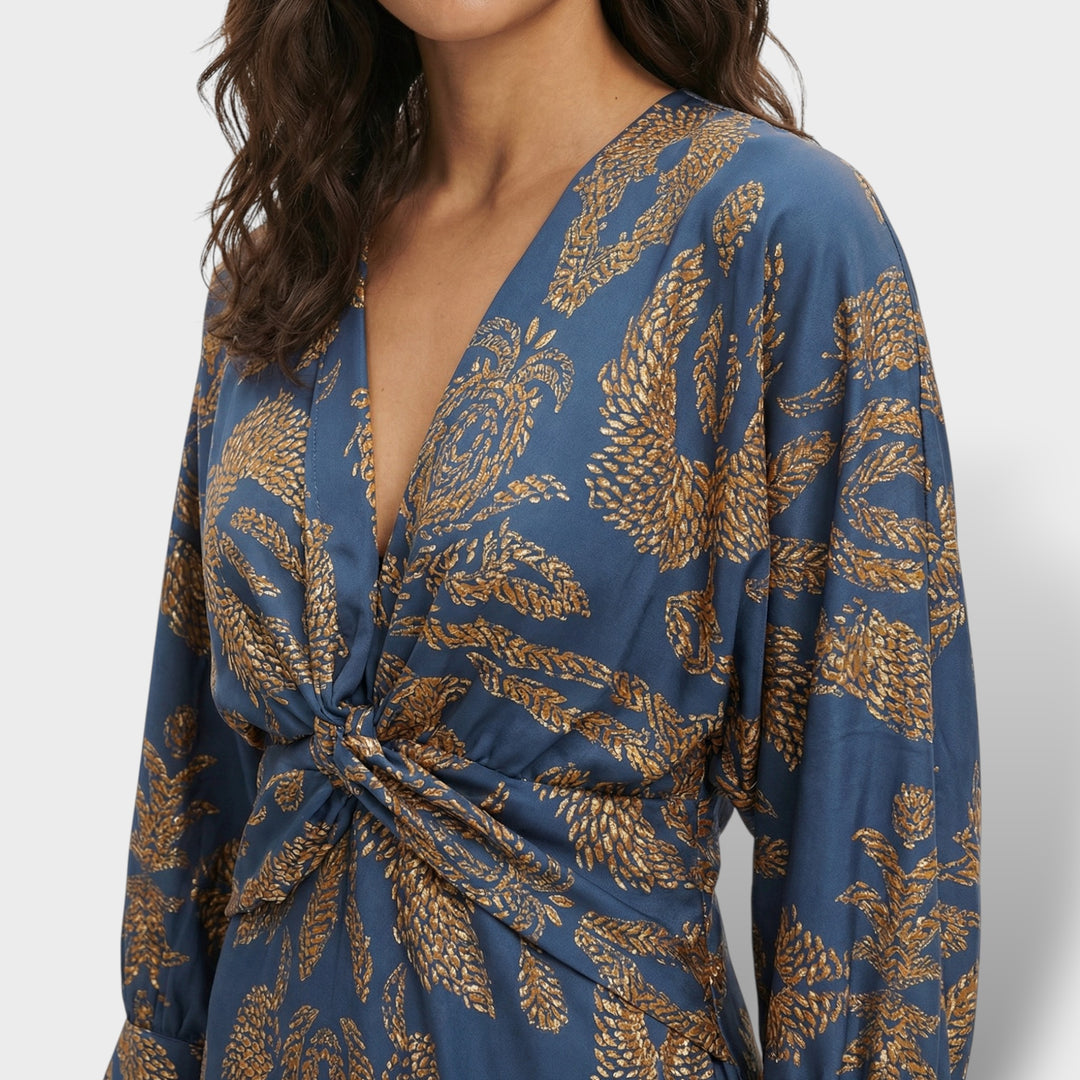 Vestido Midi Floral Elegante Mujer