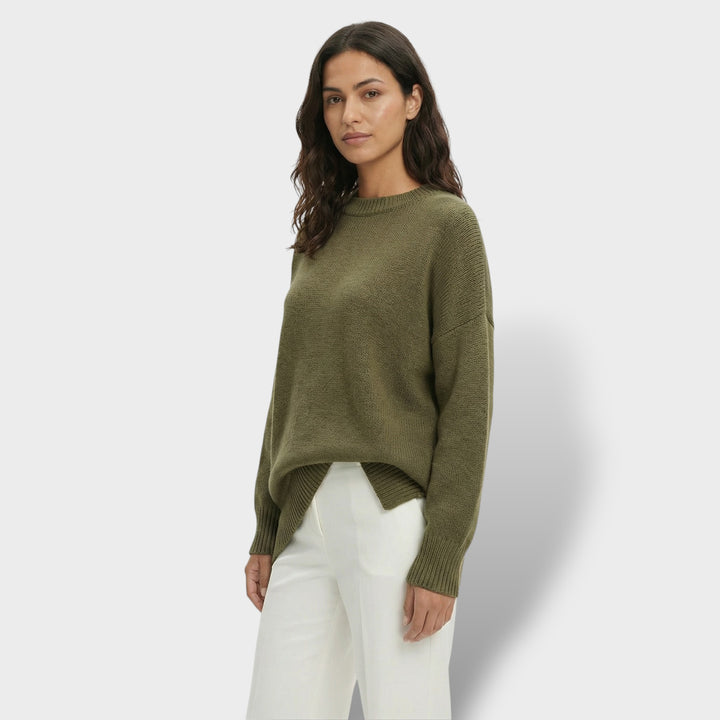 Suéter Oversize Manga Murciélago Mujer