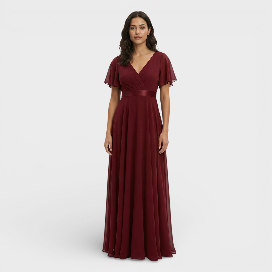 Vestido Noche Gasa Invitada Boda