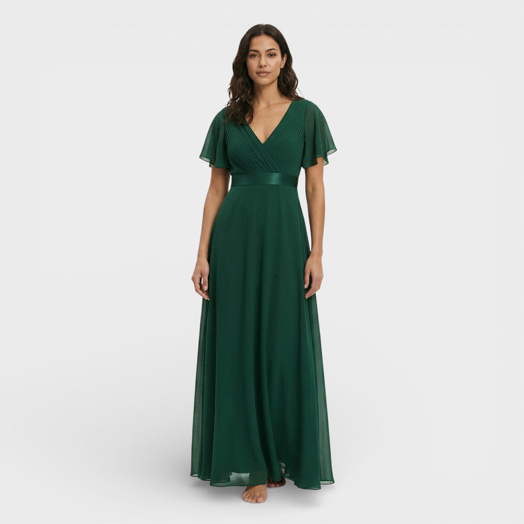 Vestido Noche Gasa Invitada Boda