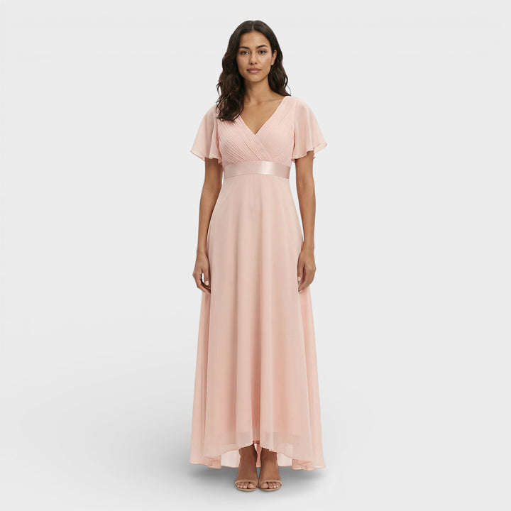 Vestido Noche Gasa Invitada Boda