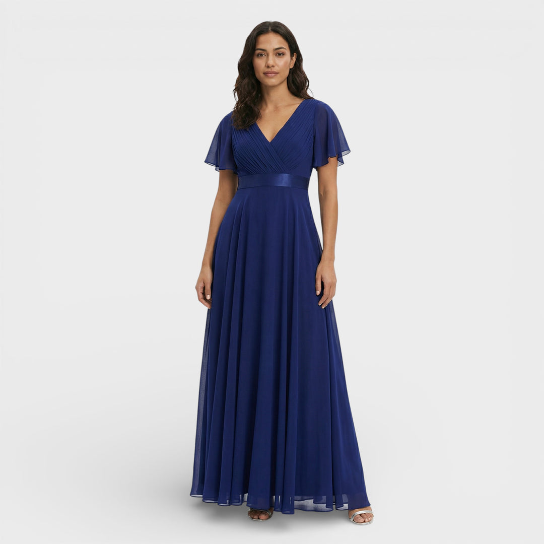 Vestido Noche Gasa Invitada Boda