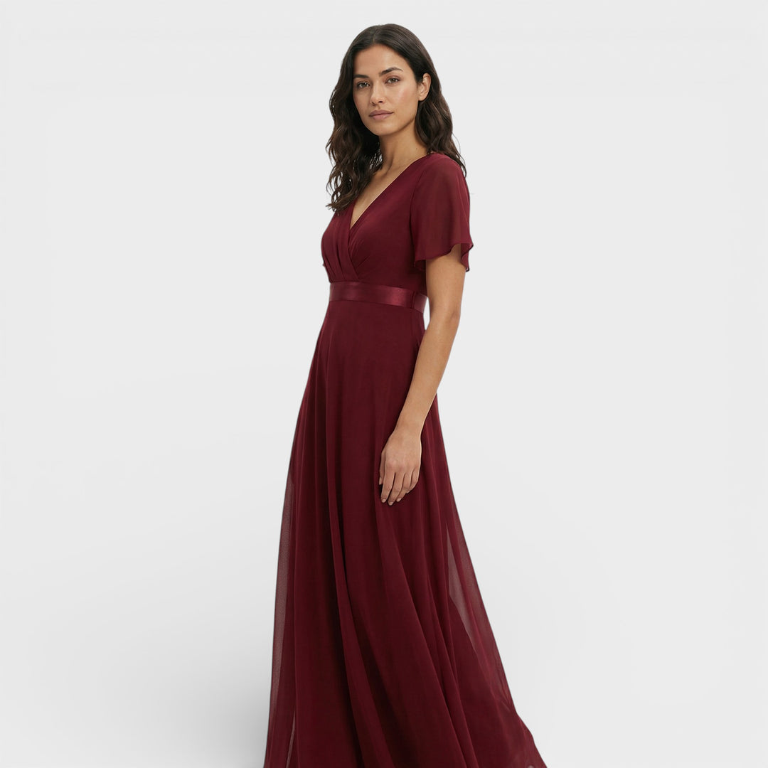 Vestido Noche Gasa Invitada Boda