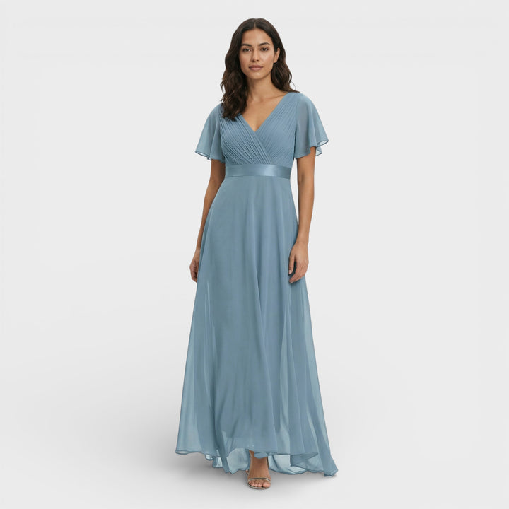 Vestido Noche Gasa Invitada Boda