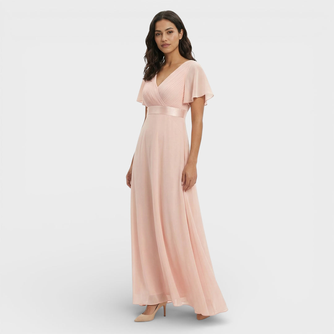 Vestido Noche Gasa Invitada Boda