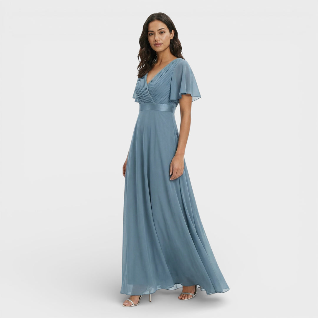 Vestido Noche Gasa Invitada Boda