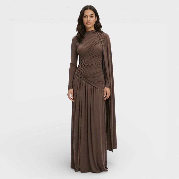 Vestido Largo Elegante Plisado