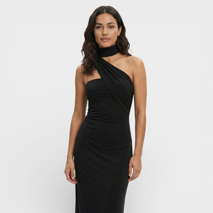 Vestido Maxi Halter Espalda Descubierta